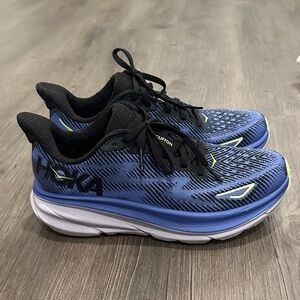 Hoka Blue and Black Athletic Sneakers